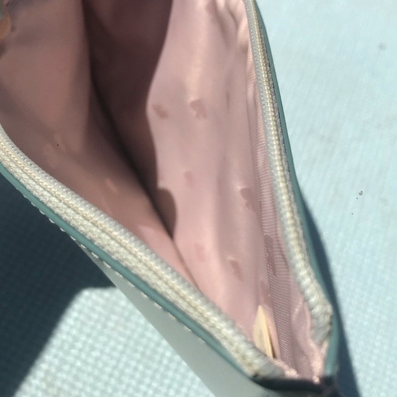 KATE SPADE Leather Eli Wristlet Floral Misty Mint - Picture 8 of 10